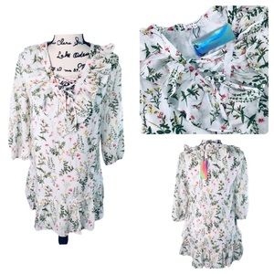 Nordstrom/After Market| Boho Floral Print Babydoll Dress | S NEW